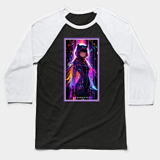 Anime Cute Cat Girl | Quality Anime Girl Artwork | Sci-Fi Manga Girl Anime Art Baseball T-Shirt